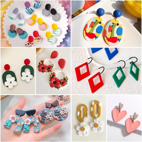 Polymer Clay Earring Making Kit, 640 Pieces - Image 2
